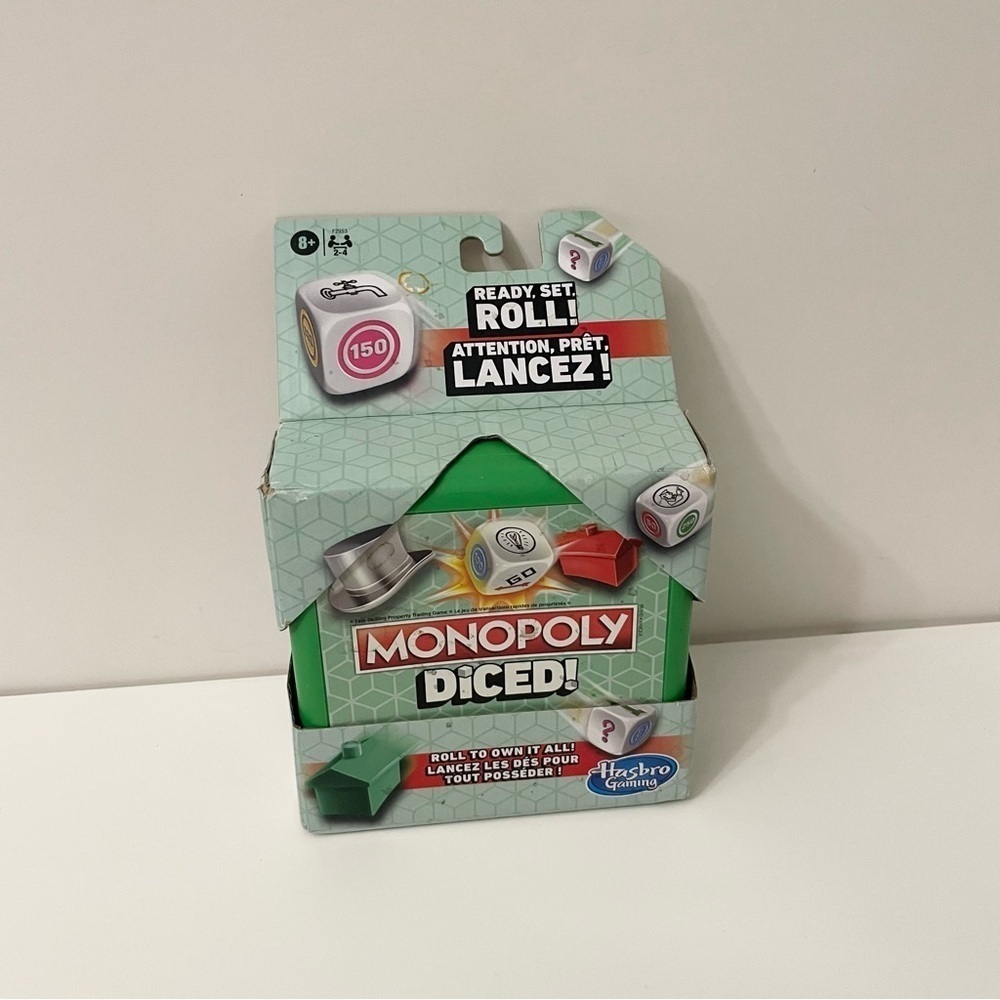 Hasbro Monopoly Diced Fast Paced Dice Game